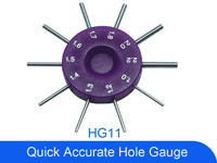 Easy and Accurate Hole Gauge with 10 dimensions