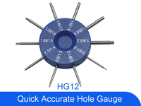 Easy and Accurate Hole Gauge with 20 Dimensions