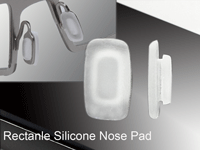Symmetrical Silicone Nose Pads "Rectangle"