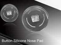 Symmetrical Silicone Nose Pads "Button" Shape