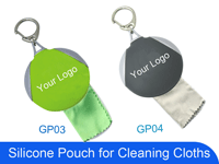 Premium Silicone Gel Pouch for Eyeglass Cleaning Cloth